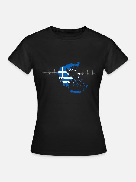 Griechenland - Frauen T-Shirt - Schwarz