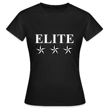 Elite - Frauen T-Shirt - Schwarz - Vorne - AI Model Female 172 dark (172cm)