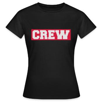 Crew - T-shirt Femme - noir - Devant - AI Model Female 172 dark (172cm)