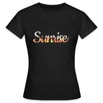 Sunrise - Sonnenaufgang - Women's T-Shirt - black - Front - AI Model Female 172 dark (172cm)