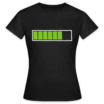 Loading bar - Women's T-Shirt - black - Front - AI Model Female 172 dark (172cm)