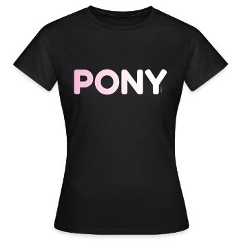 Le poney one trick - T-shirt Femme - noir - Devant - AI Model Female 172 dark (172cm)