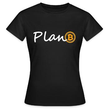 plan B - Women's T-Shirt - black - Front - AI Model Female 172 dark (172cm)