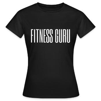Gourou du fitness / Accro au fitness / Fitness Freak - T-shirt Femme - noir - Devant - AI Model Female 172 dark (172cm)