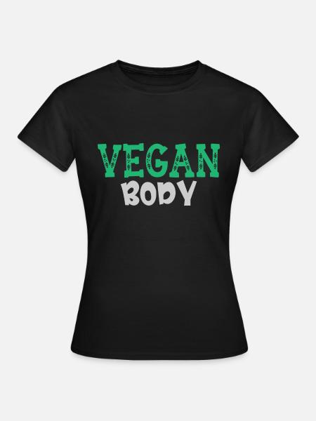 Vegan Body - Frauen T-Shirt - Schwarz