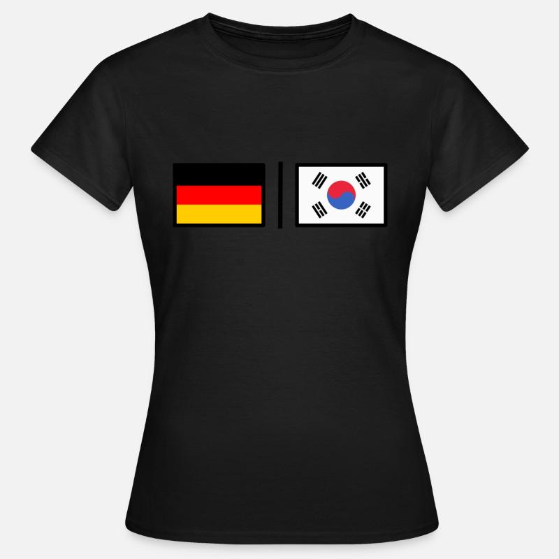 Germany & Korea - Women's T-Shirt - black