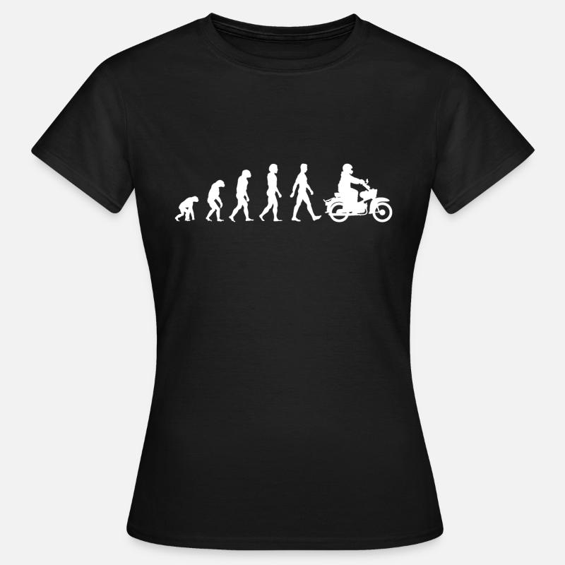 Mobylette Mobylette Evolution Mofafahrer - T-shirt Femme - noir