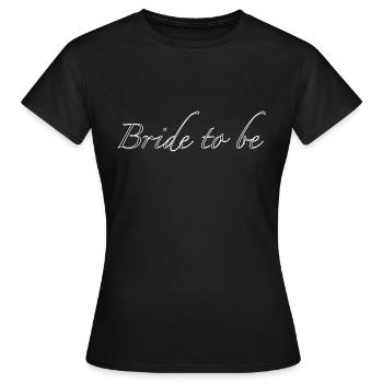 Mariée à être - T-shirt Femme - noir - Devant - AI Model Female 172 dark (172cm)