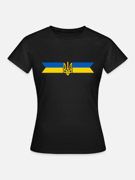 Ukraine - Frauen T-Shirt - Schwarz