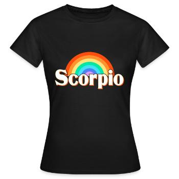 Sternzeichen Skorpion - Frauen T-Shirt - Schwarz - Vorne - AI Model Female 172 dark (172cm)