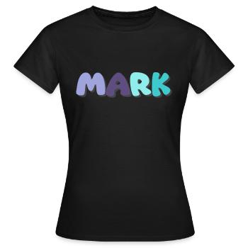 Name - Mark - Frauen T-Shirt - Schwarz - Vorne - AI Model Female 172 dark (172cm)
