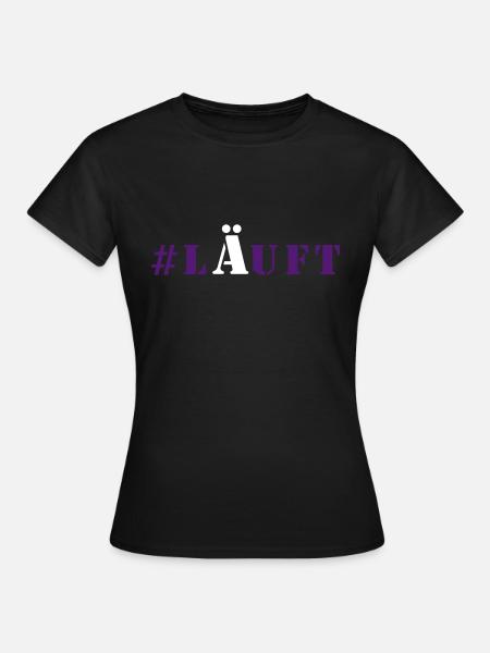 # Läuft Party - Frauen T-Shirt - Schwarz