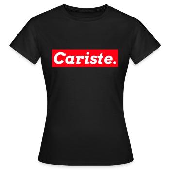 red rectangle carlist - Women's T-Shirt - black - Front - AI Model Female 172 dark (172cm)