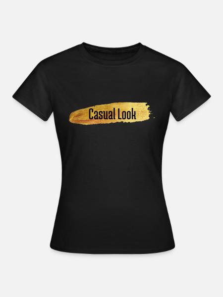 casual Look - Frauen T-Shirt - Schwarz