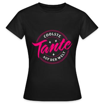 COOLSTE TANTE SCHWESTER GESCHWISTER PATENTANTE - Frauen T-Shirt - Schwarz - Vorne - AI Model Female 172 dark (172cm)