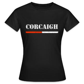 Corgaith (Cork) - Women's T-Shirt - black - Front - AI Model Female 172 dark (172cm)