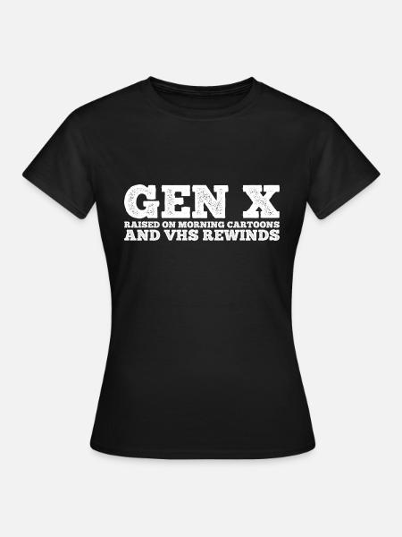 Gen X FAFO Generation X - Dame-T-shirt - sort