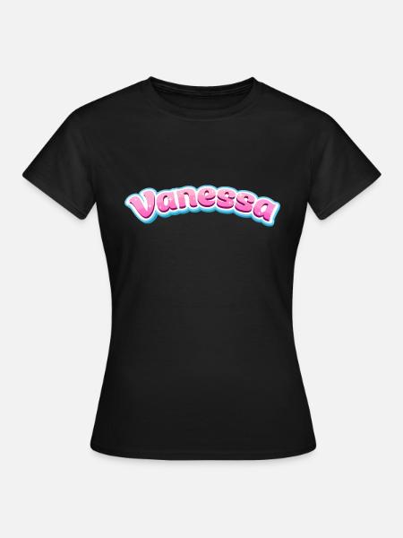 Vanessa Geschenk - Frauen T-Shirt - Schwarz