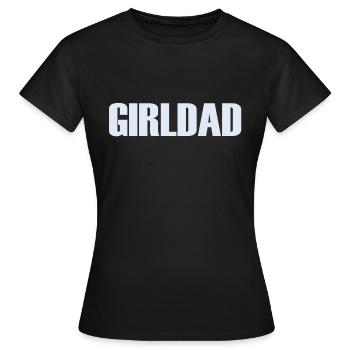 Girldad Flint Blue Girl Dad - Frauen T-Shirt - Schwarz - Vorne - AI Model Female 172 dark (172cm)