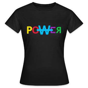 Musique de puissance Grafik Musique de puissance Graphique - T-shirt Femme - noir - Devant - AI Model Female 172 dark (172cm)