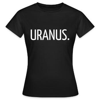 Uranus. - T-shirt Femme - noir - Devant - AI Model Female 172 dark (172cm)