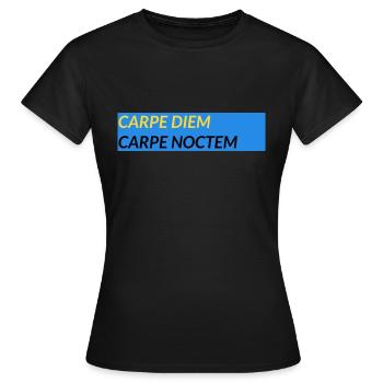 Erobere die Nacht und erobere die Nacht Latein - Frauen T-Shirt - Schwarz - Vorne - AI Model Female 172 dark (172cm)