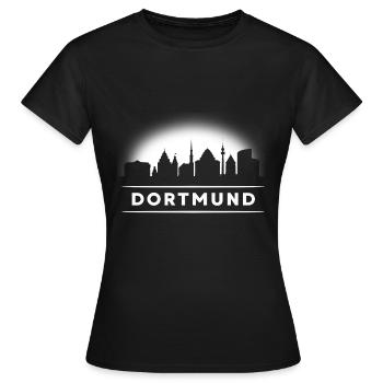 Dortmund Skyline Ruhrpott Ruhr Area Dortmunder - T-shirt Femme - noir - Devant - AI Model Female 172 dark (172cm)