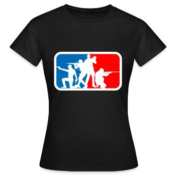 squad - Frauen T-Shirt - Schwarz - Vorne - AI Model Female 172 dark (172cm)