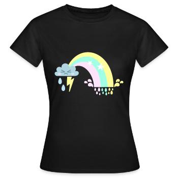 Thunderstorm Storm - Women's T-Shirt - black - Front - AI Model Female 172 dark (172cm)