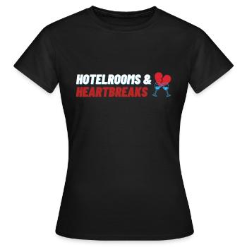 Hotelrooms & Heartbreaks - Women's T-Shirt - black - Front - AI Model Female 172 dark (172cm)