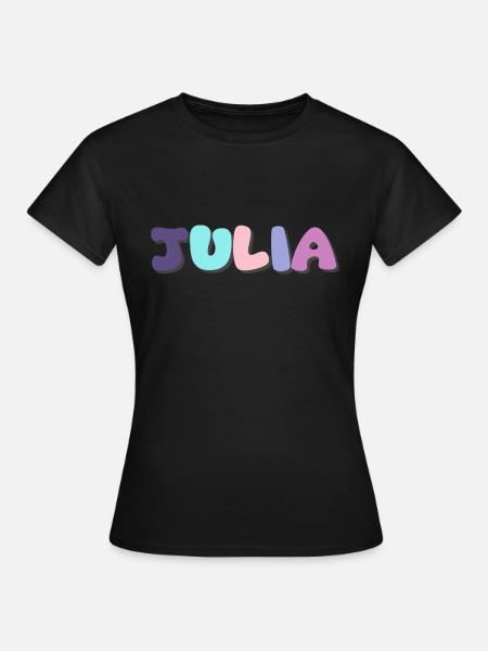 Name - Julia - Frauen T-Shirt - Schwarz