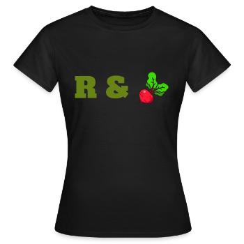 Légumes Betteraves fraîches Farmers Music Vegan - T-shirt Femme - noir - Devant - AI Model Female 172 dark (172cm)