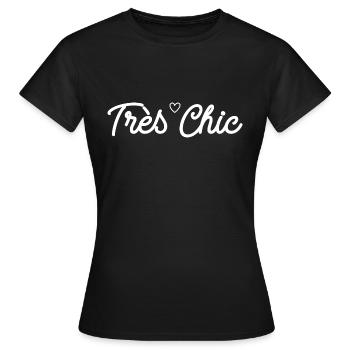 Sehr schick - Frauen T-Shirt - Schwarz - Vorne - AI Model Female 172 dark (172cm)