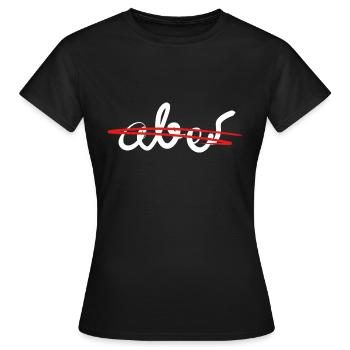 Pas de chemise pour la concentration, la discipline et le succès - T-shirt Femme - noir - Devant - AI Model Female 172 dark (172cm)