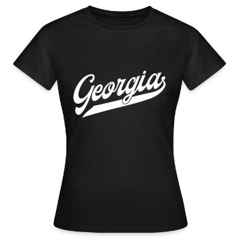 Georgia Classic Swoosh - T-shirt Femme - noir - Devant - AI Model Female 172 dark (172cm)
