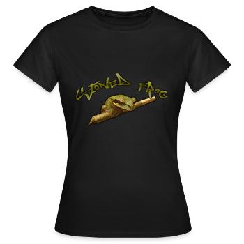 Stoned Frog - Women's T-Shirt - black - Front - AI Model Female 172 dark (172cm)