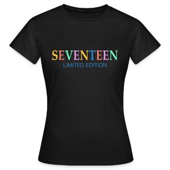 17. Geburtstag Geschenk Siebzehn Retro - Frauen T-Shirt - Schwarz - Vorne - AI Model Female 172 dark (172cm)