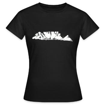 Afrika Tafelberg Kapstadt Geschenkidee - Frauen T-Shirt - Schwarz - Vorne - AI Model Female 172 dark (172cm)