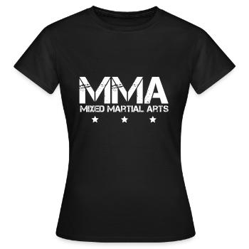 MMA - T-shirt Femme - noir - Devant - AI Model Female 172 dark (172cm)
