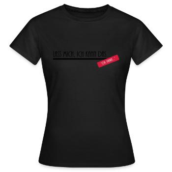 laissez-moi - T-shirt Femme - noir - Devant - AI Model Female 172 dark (172cm)