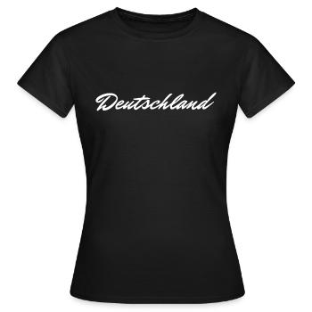 Allemagne - T-shirt Femme - noir - Devant - AI Model Female 172 dark (172cm)