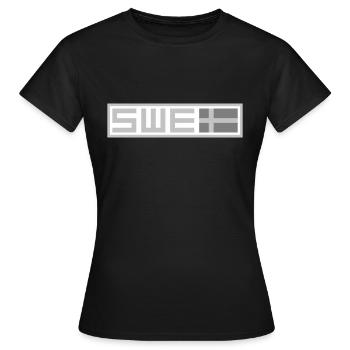 Tactique suédoise - T-shirt Femme - noir - Devant - AI Model Female 172 dark (172cm)