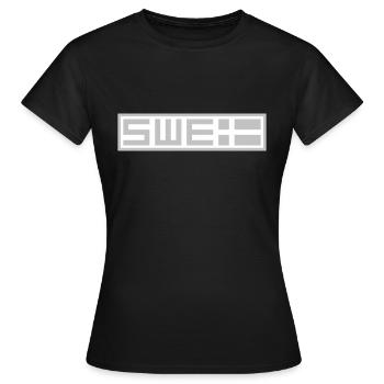 Tactique suédoise - T-shirt Femme - noir - Devant - AI Model Female 172 dark (172cm)