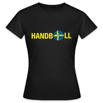 Handball EM 2024 - Frauen T-Shirt - Schwarz - Vorne - AI Model Female 172 dark (172cm)