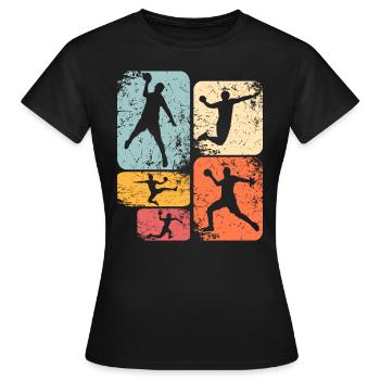 Handballeur Handballeur - T-shirt Femme - noir - Devant - AI Model Female 172 dark (172cm)