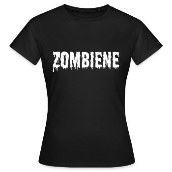Zombiene - Frauen T-Shirt - Schwarz - Vorne - AI Model Female 172 dark (172cm)