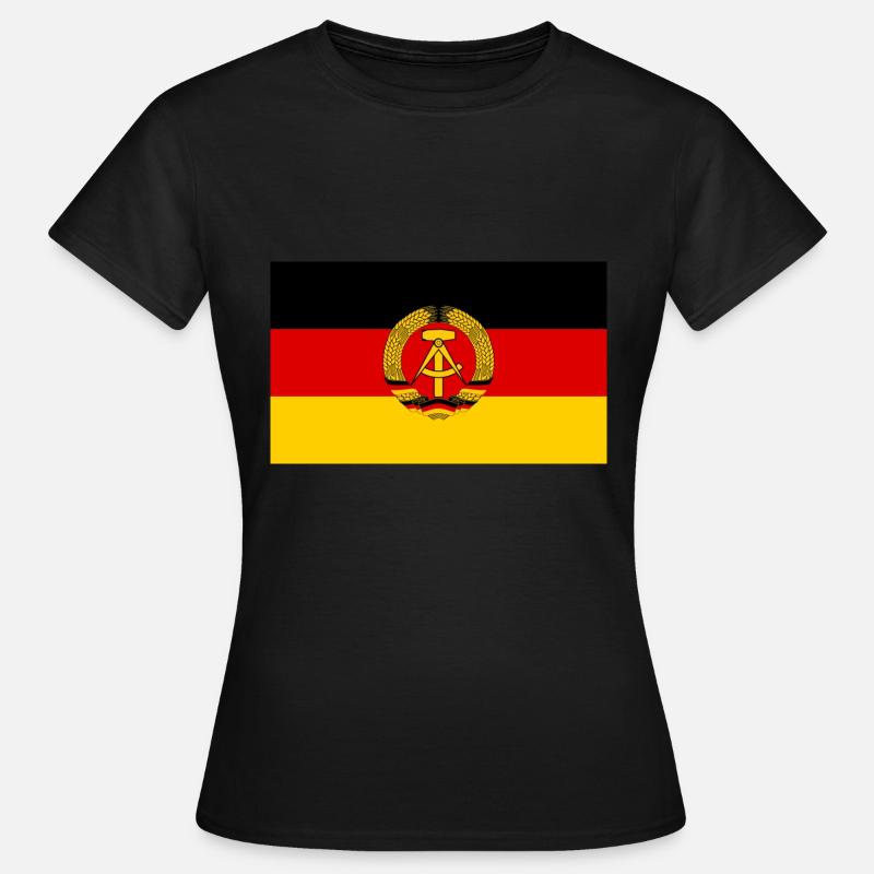 Drapeau de la RDA - T-shirt Femme - noir