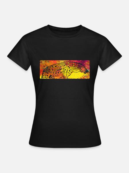 Hyäne - Frauen T-Shirt - Schwarz