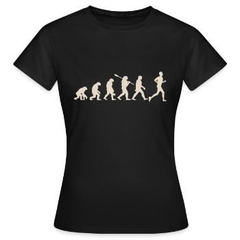 Entwicklung des Marathons - Frauen T-Shirt - Schwarz - Vorne - AI Model Female 172 dark (172cm)