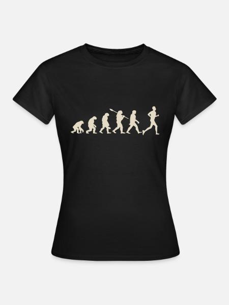 Entwicklung des Marathons - Frauen T-Shirt - Schwarz